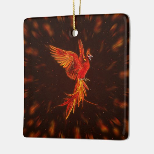 Phoenix Rising - # 1 Keramikornament (Links)