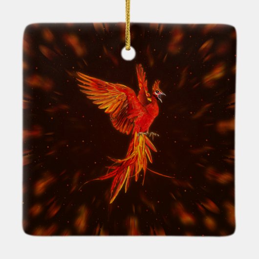 Phoenix Rising - # 1 Keramikornament (Rückseite)