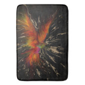 Phoenix Rising – Abstrakte Feuer-Explosion-Kunst Badematte (Vorderseite Vertikal)