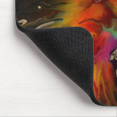 Phoenix Rising – Abstrakte Feuer-Explosion-Kunst Mousepad (Ecke)