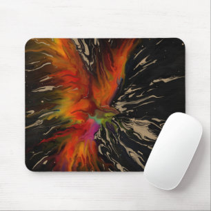 Phoenix Rising – Abstrakte Feuer-Explosion-Kunst Mousepad