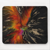 Phoenix Rising – Abstrakte Feuer-Explosion-Kunst Mousepad (Vorne)