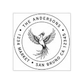 Phoenix Rising Address Briefmarke Gummistempel (Prägung)