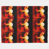 Phoenix Rising Blanket Fleecedecke (Vorderseite (Horizontal))