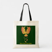 Phoenix Rising Custom Text Tasche (Rückseite)