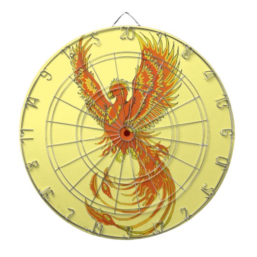 Phoenix Rising Dart Board Dartscheibe (vorne)