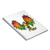 Phoenix Rising – Ein Design voller Kraft und Wiede Notizblock (Rechte Seite)