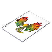 Phoenix Rising – Ein Design voller Kraft und Wiede Notizblock (Linke Seite)