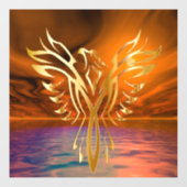 Phoenix Rising Fensteraufkleber (Blatt)