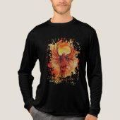 Phoenix Rising Flame Bold Fire Bird Graphic Tri-Blend Shirt (Vorderseite)