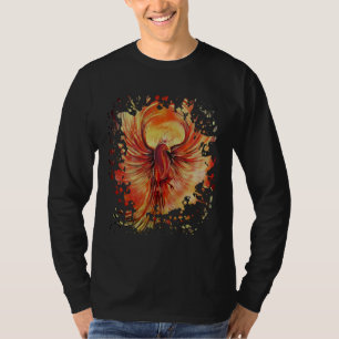 Phoenix Rising Flame Grafik Fett Feuer Vogel T-Shirt