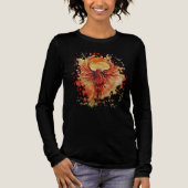 Phoenix Rising Flame Graphic Bold Fire Bird Tri-Blend Shirt (Vorderseite)
