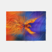 Phoenix Rising Fleecedecke (Vorderseite (Horizontal))