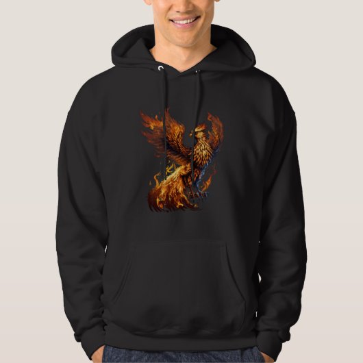 Phoenix Rising From Ashes Resurrection Rebirth New Hoodie (Vorderseite)