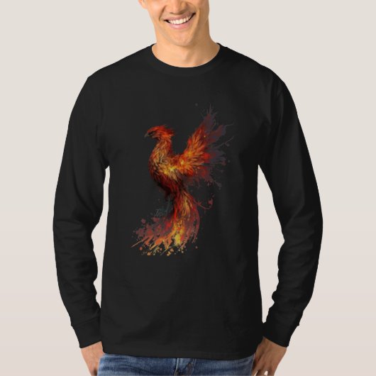 Phoenix Rising From Ashes Resurrection Rebirth New T-Shirt (Vorderseite)