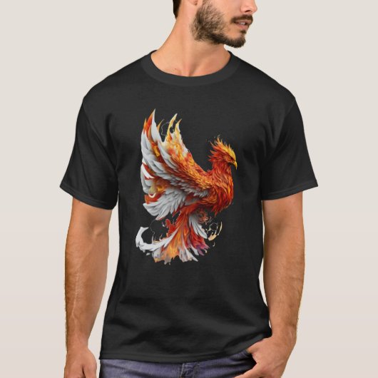 Phoenix Rising From Ashes Resurrection Rebirth New T-Shirt (Vorderseite)