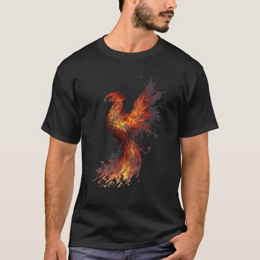 Phoenix Rising From Ashes Resurrection Rebirth New T-Shirt (Vorderseite)