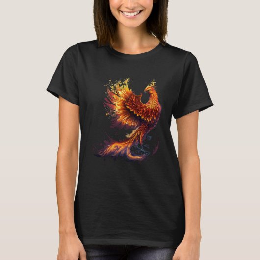 Phoenix Rising From Ashes Resurrection Rebirth New T-Shirt (Vorderseite)