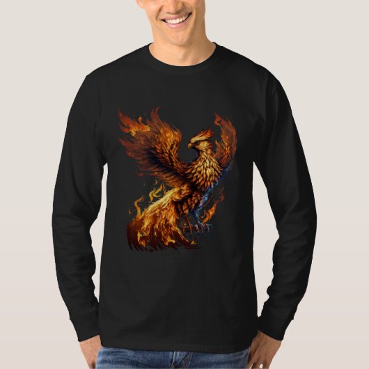 Phoenix Rising From Ashes Resurrection Rebirth New T-Shirt (Vorderseite)