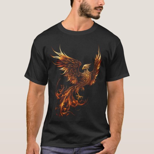 Phoenix Rising From Ashes Resurrection Rebirth New T-Shirt (Vorderseite)