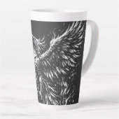 Phoenix Rising From the Flames von BurnsInHell Milchtasse (Rechte Ecke)