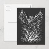 Phoenix Rising From the Flames von BurnsInHell Postkarte (Vorne/Hinten)