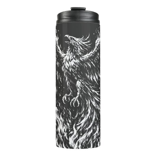 Phoenix Rising From the Flames von BurnsInHell Thermosbecher (Vorderseite)