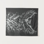Phoenix Rising From the Flames von BurnsInHell Wandteppich (Vorderseite (Horizontal))
