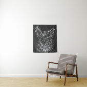 Phoenix Rising From the Flames von BurnsInHell Wandteppich (Beispiel)