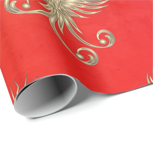 Phoenix Rising Geschenkpapier (Rolleneckpunkt)