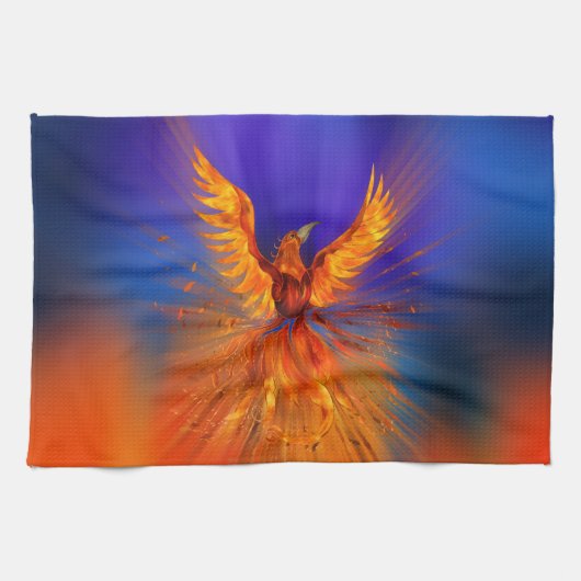 Phoenix Rising Geschirrtuch (Horizontal)