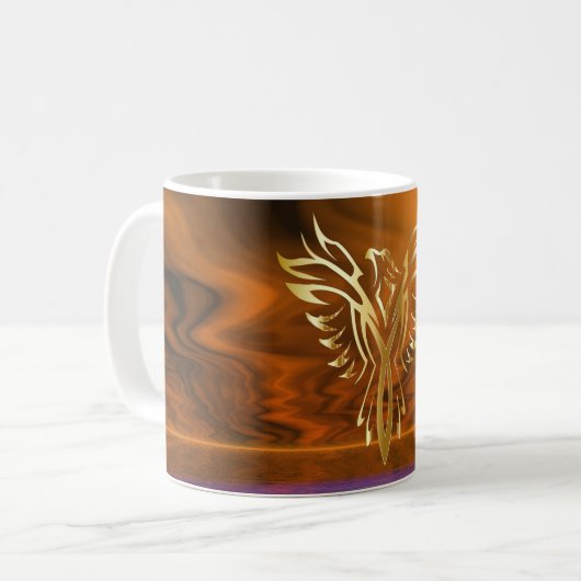 Phoenix Rising Kaffeetasse (Vorderseite Links)