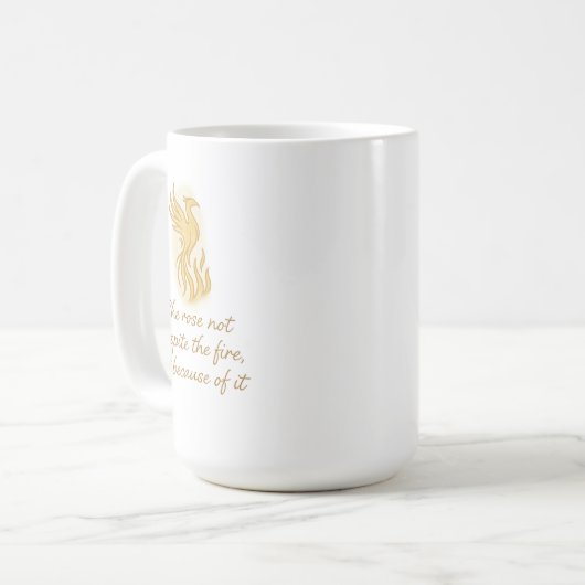 Phoenix Rising Kaffeetasse (Vorderseite Links)