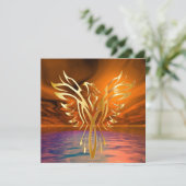 Phoenix Rising Karte (Stehend Vorderseite)