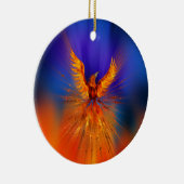 Phoenix Rising Keramik Ornament (Rechts)
