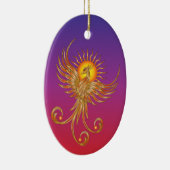 Phoenix Rising Keramik Ornament (Rechts)
