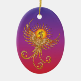 Phoenix Rising Keramik Ornament