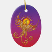 Phoenix Rising Keramik Ornament (Hinten)