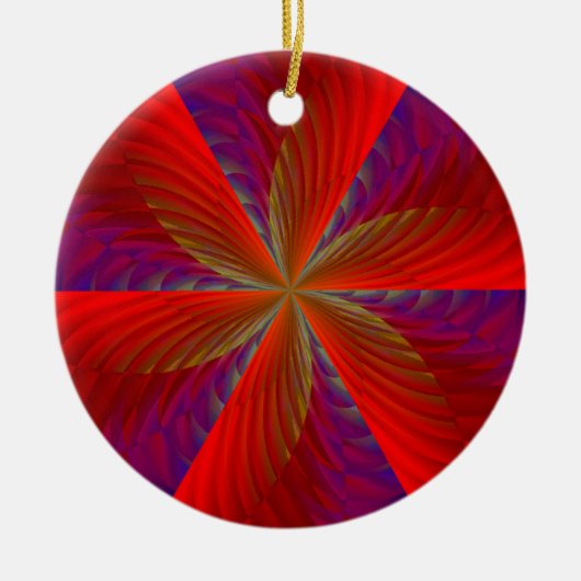 Phoenix Rising Keramik Ornament (Vorne)