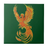 Phoenix Rising Keramik Tile Fliese (Vorderseite)