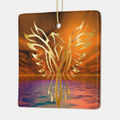 Phoenix Rising Keramikornament (Links)