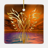 Phoenix Rising Keramikornament (Rückseite)