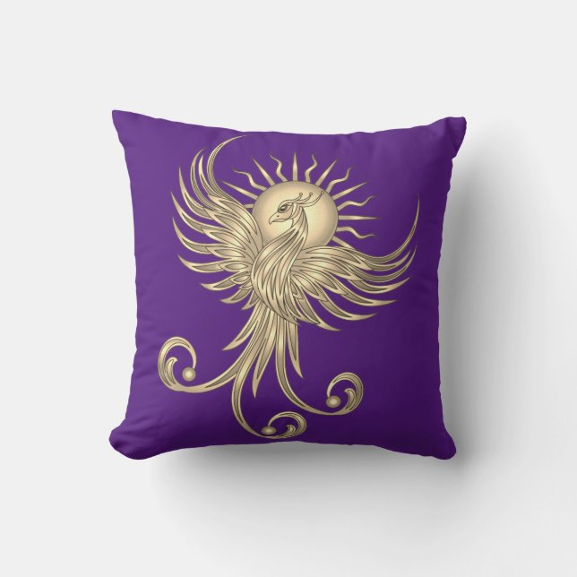 Phoenix Rising Kissen (Vorderseite)