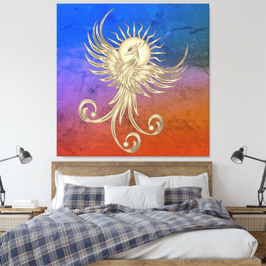 Phoenix Rising Leinwanddruck (Insitu (Schlafzimmer))
