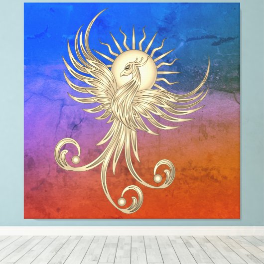 Phoenix Rising Leinwanddruck (Insitu (Holzboden))