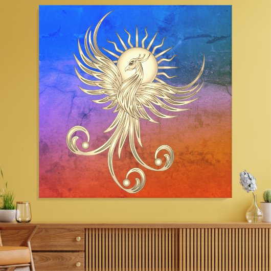 Phoenix Rising Leinwanddruck (Insitu (Wohnzimmer))