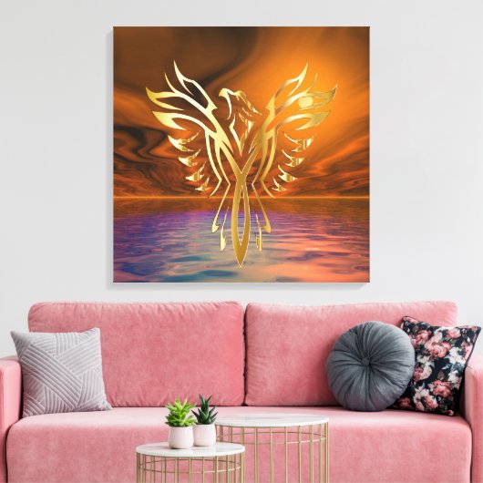 Phoenix Rising Leinwanddruck (Insitu (Wohnzimmer))