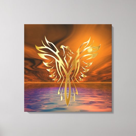 Phoenix Rising Leinwanddruck (Vorderseite)