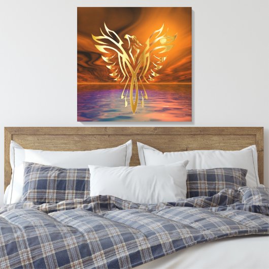 Phoenix Rising Leinwanddruck (Insitu (Schlafzimmer))