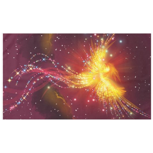 Phoenix Rising (Lila) Tischdecke (Vorderseite (Horizontal))